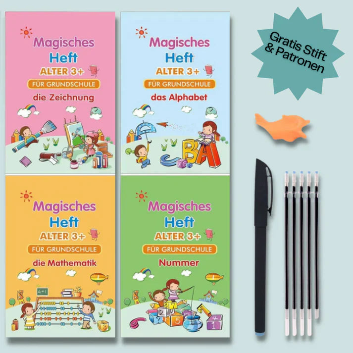 Magisches Lernbuch - 4 magische im Set